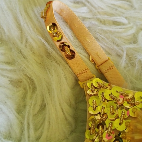 🌻 Yellow Sunflower Sequin Bustier 🌻 - Picture 2 of 7